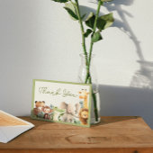 Carte de remerciements animal sauvage