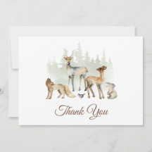 Animaux Baby shower boisé