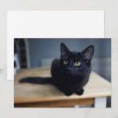 Carte De Remerciements Animaux Bébés les Plus Mignons | Portrait d'un Cha (Devant / Derrière)