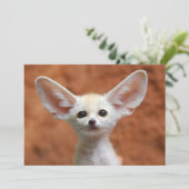 Carte De Remerciements Animaux de bébés cutest | Fennec Fox Pup (Debout devant)