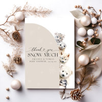 Animaux d'hiver Baby shower neutre selon le sexe