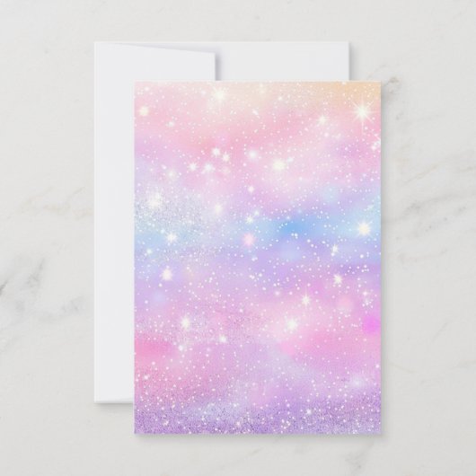 Carte De Remerciements Animaux mignons animaux roses fête d'anniversaire (Dos)