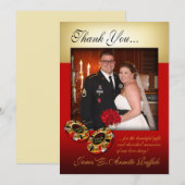 Carte De Remerciements Annette : : COUTUME : : Épouser de Las Vegas de (Devant / Derrière)