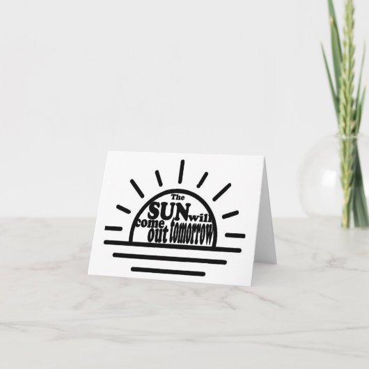 Carte De Remerciements Annie : Demain (Devant)