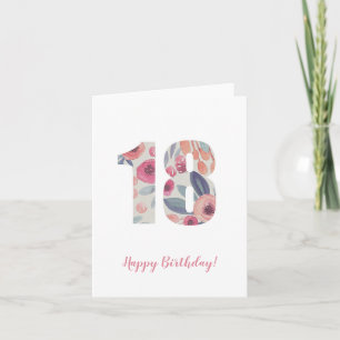 Carte De Remerciements Anniversaire 18 ans