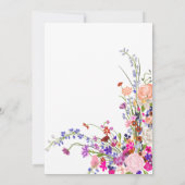 Carte De Remerciements Anniversaire 1 an Fleurs Modernes Mignonnes (Dos)