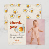 CARTE DE REMERCIEMENTS ANNIVERSAIRE BÉBÉ BBQ DÉLICIEUX (Devant / Derrière)