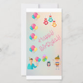 Carte De Remerciements Anniversaire cadeau (Devant)