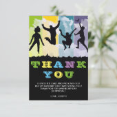 Carte De Remerciements Anniversaire Coloré d'Enfants (Debout devant)