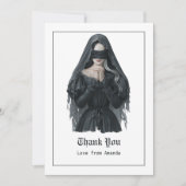 Carte De Remerciements Anniversaire Dark Gothic (Devant)