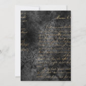 Carte De Remerciements Anniversaire Dark Gothic (Dos)