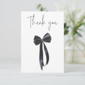 Carte De Remerciements Anniversaire de Black Bow (Debout devant)