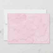 Carte De Remerciements Anniversaire de Bow rose délicat (Dos)