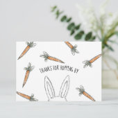 Carte De Remerciements Anniversaire de Bunny Boy (Debout devant)