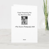 Carte De Remerciements Anniversaire de Cupcake (Dos)