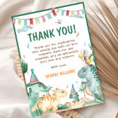 Carte De Remerciements Anniversaire de dinosaure mignon