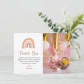 Carte de remerciements Anniversaire de enfant arc- (Debout devant)