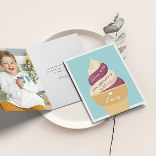 Carte De Remerciements Anniversaire de enfant Berry Vanilla Ice Cream Swi