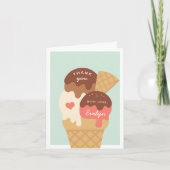 Carte De Remerciements Anniversaire de enfant de crème glacée Sundae (Devant)