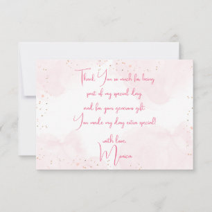 Carte De Remerciements Anniversaire de enfant en pyjama couché