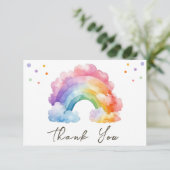 Carte De Remerciements Anniversaire de enfant Rainbow Wild One (Debout devant)