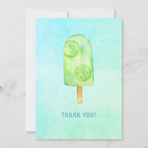 Carte De Remerciements Anniversaire de glace