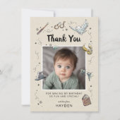 Carte De Remerciements Anniversaire de Harry Potter 1 an (Devant)