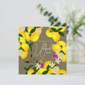 Carte De Remerciements Anniversaire de Lemon Squeeze (Debout devant)