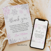 Carte De Remerciements Anniversaire de l'Onederland d'hiver