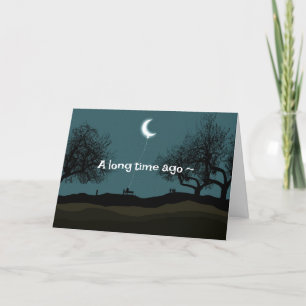 CARTE DE REMERCIEMENTS ANNIVERSAIRE DE LUNE PROMIS/CARTE D'AMOUR