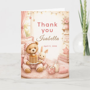 Carte De Remerciements Anniversaire de naissance en pyjama confortable
