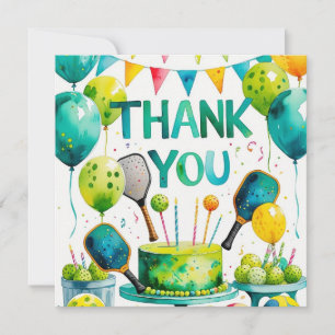 Carte De Remerciements anniversaire de Pickleball