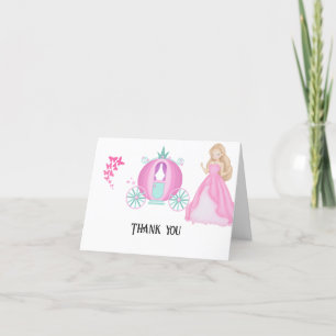 Carte De Remerciements Anniversaire de princesse 