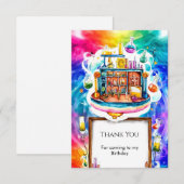 Carte De Remerciements Anniversaire de scientifique en chimie amusant et (Devant / Derrière)