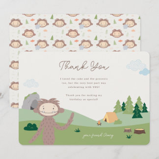 Carte De Remerciements Anniversaire de Slumberkins Bigfoot