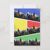 Carte De Remerciements Anniversaire de Superhero (Dos)