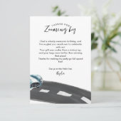 Carte De Remerciements Anniversaire de voiture de course Fast One (Debout devant)