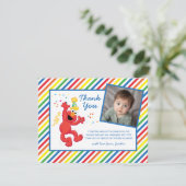 Carte De Remerciements Anniversaire d'Elmo Neutre (Debout devant)