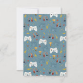 Carte De Remerciements Anniversaire des garçons Cool Gaming Enfants  (Dos)