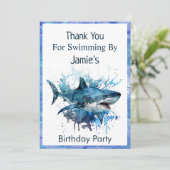 Carte De Remerciements Anniversaire des requins, Attaque des requins, (Debout devant)