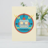 Carte De Remerciements Anniversaire des robots de jouets (Debout devant)