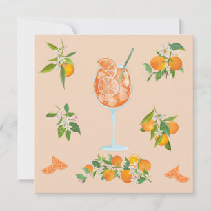 Carte De Remerciements Anniversaire d'été Spritz