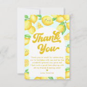 Carte De Remerciements Anniversaire du citron (Devant)