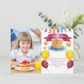 Carte De Remerciements Anniversaire du crêpe et du pyjama (Debout devant)