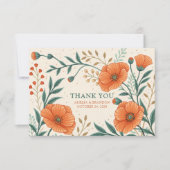 Carte De Remerciements Anniversaire du Mariage de la Californie (Devant)