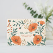 Carte De Remerciements Anniversaire du Mariage de la Californie (Debout devant)