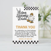 Carte De Remerciements Anniversaire d'un Mec Éffrayant (Debout devant)