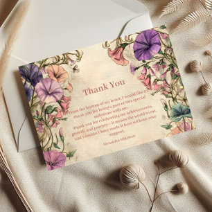 Carte De Remerciements Anniversaire Fantaisiste Fleur des Champs 16 Ans