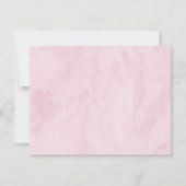 Carte De Remerciements Anniversaire floral rose fraise (Dos)