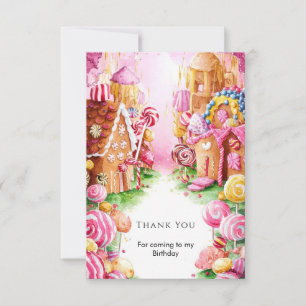 Carte De Remerciements Anniversaire Fun Boho Candyland